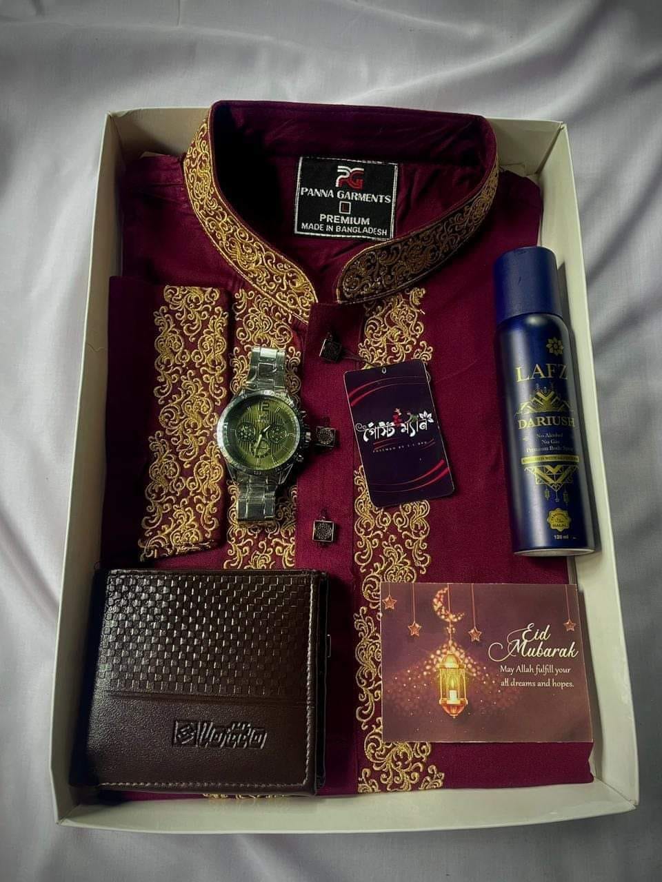 Mens Panjabi Combo Gift For Beloved Person 001