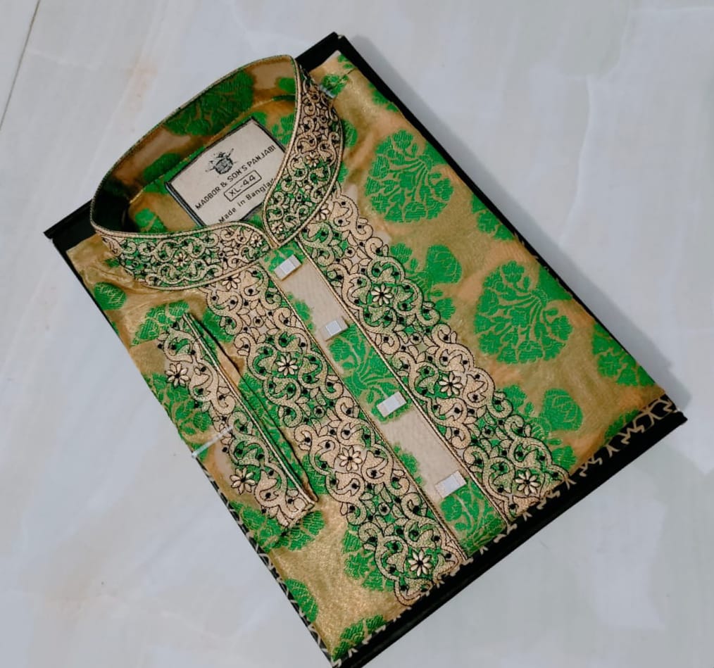 Surat New Print Embroidery Panjabi