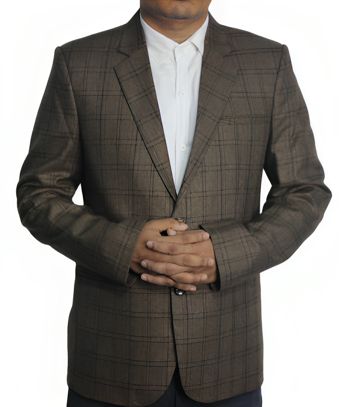 Mens Blazer Antik Gold Regular Fit Premium Febrics