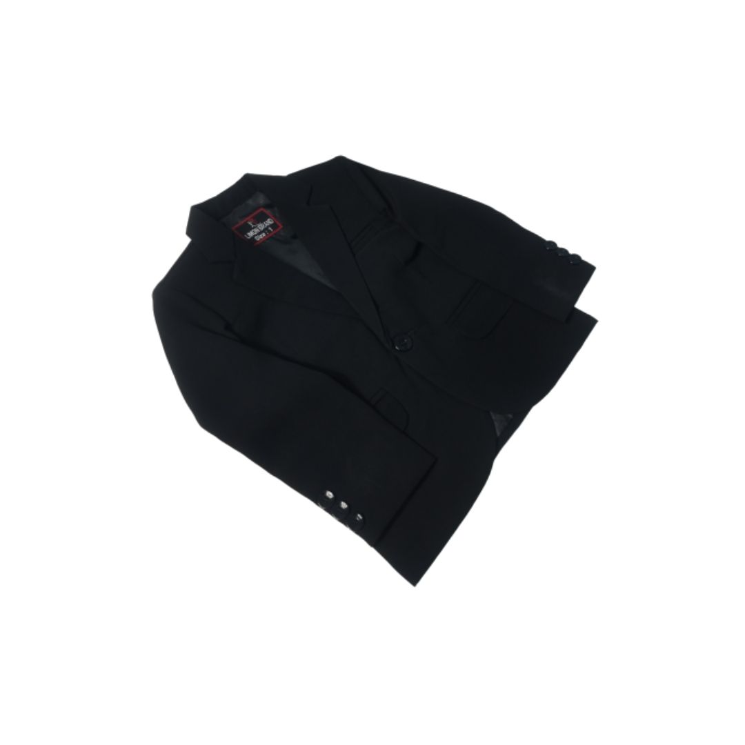 Kids Black Blazer Waistcoat and Pant Suit for Formal Occasions