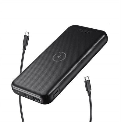 Choetech B650 10000mAh USB-C Portable Fast Qi Wireless Power Bank