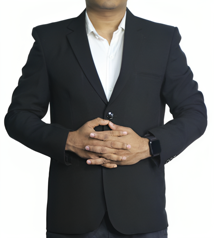 Mens Blazer Black Regular Fit Premium Febrics