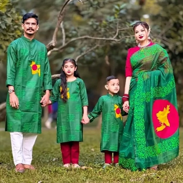 Family Combo 16th December Victory Day Matching Dress