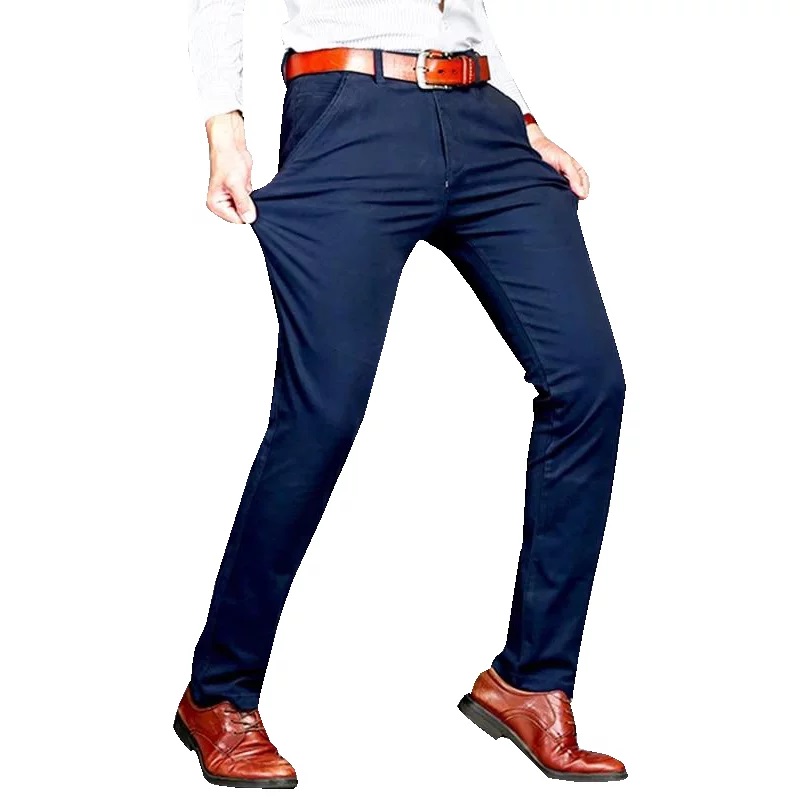 Mens Gabadine Pant Blue Stich Comfortable Fabric