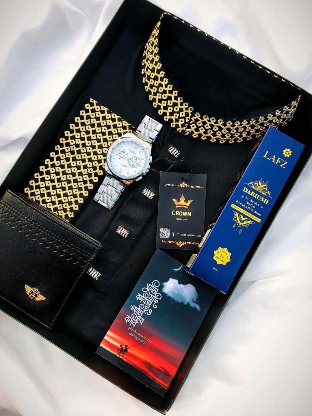 Mens Panjabi Combo Gift For Beloved Person 003