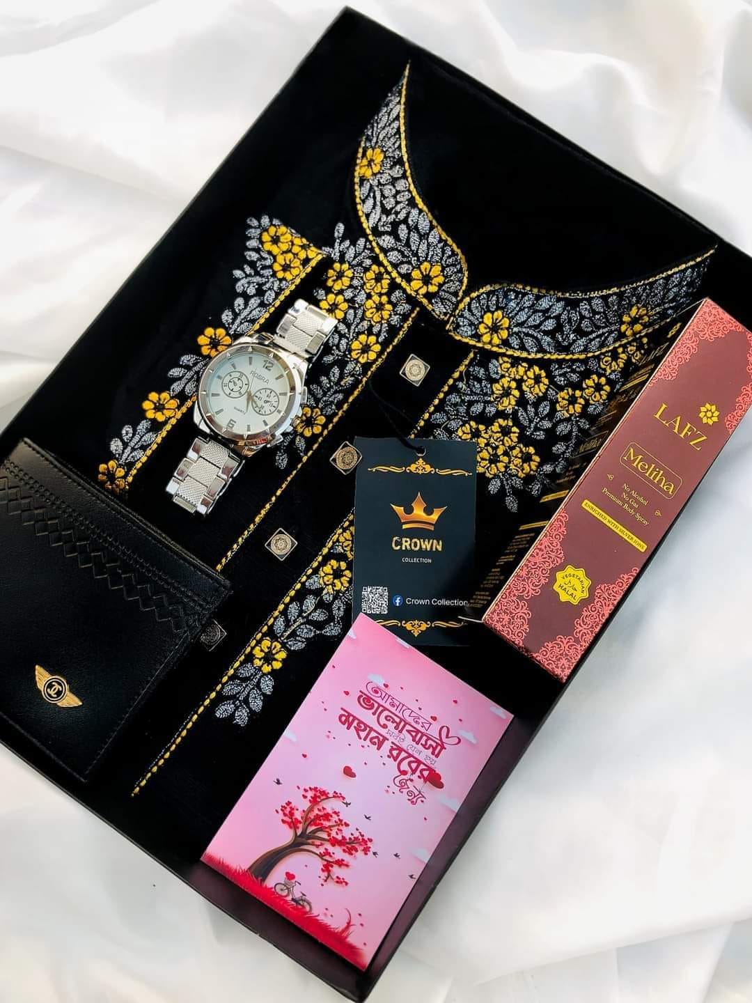 Mens Panjabi Combo Gift For Beloved Person 002